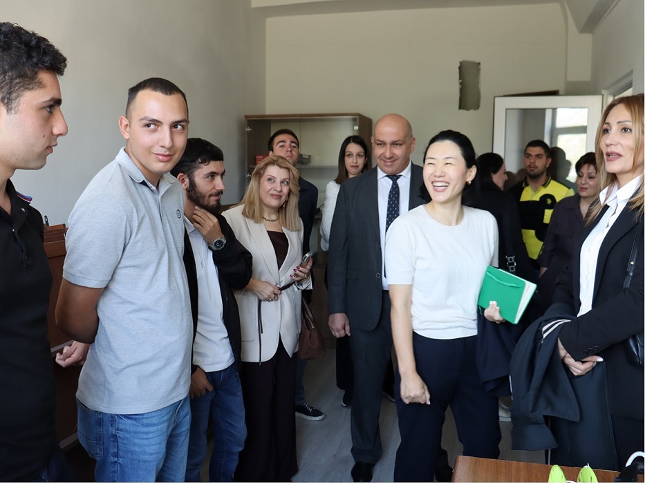 ՀԲ աշխատանքային խմբի համաղեկավար Շիզուկա Կոնիմոտոյի եւ ԿԳՄՍՆ պատասխանատուների այցը Ագրարային համալսարան